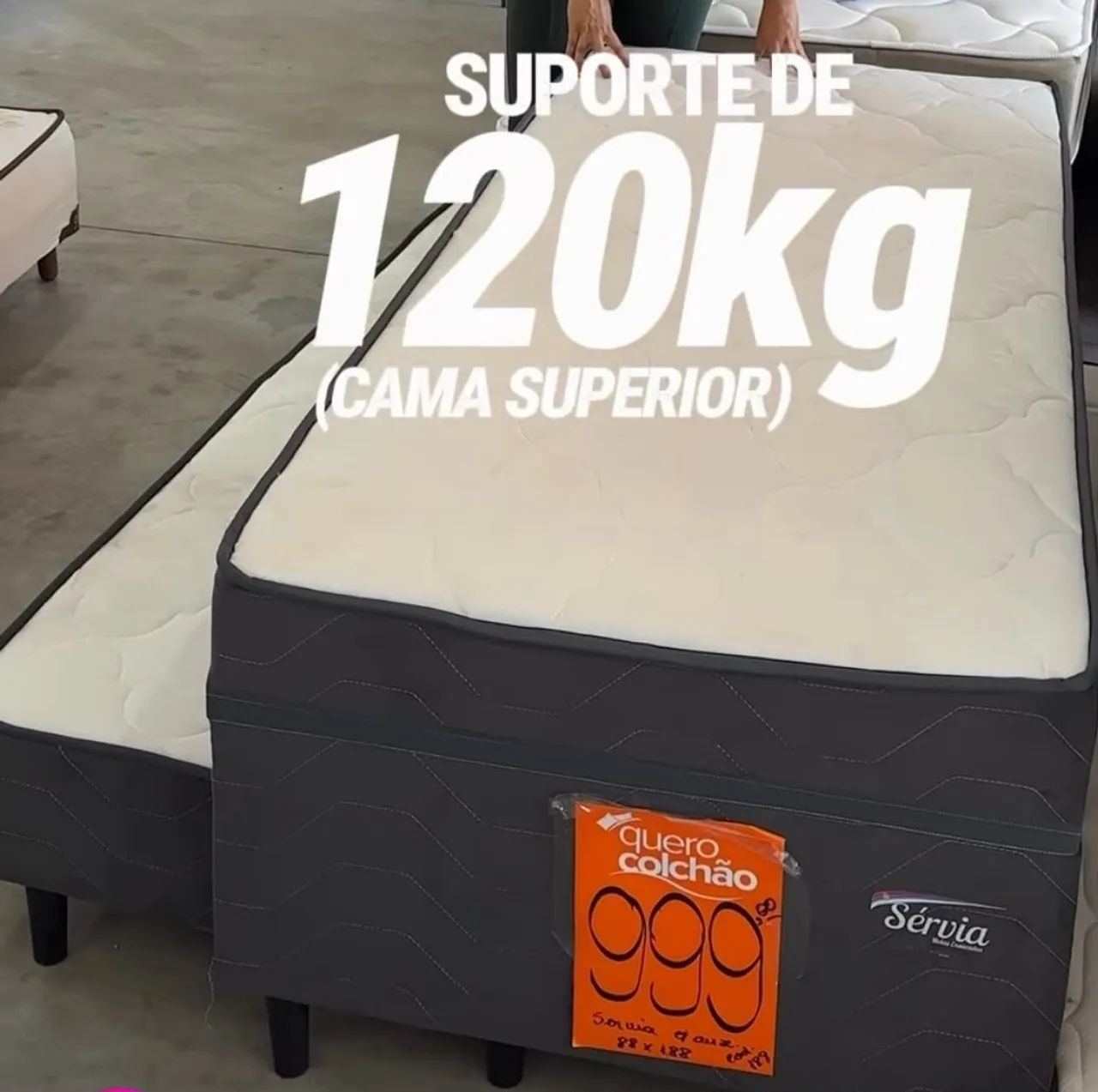 Cama com cama auxiliar- NOVA, no plástico!  - Foto 3