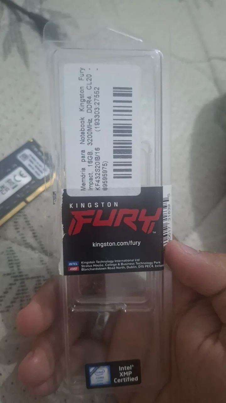 MEMORIA RAM NOTEBOOK 16GB KINGSTON
