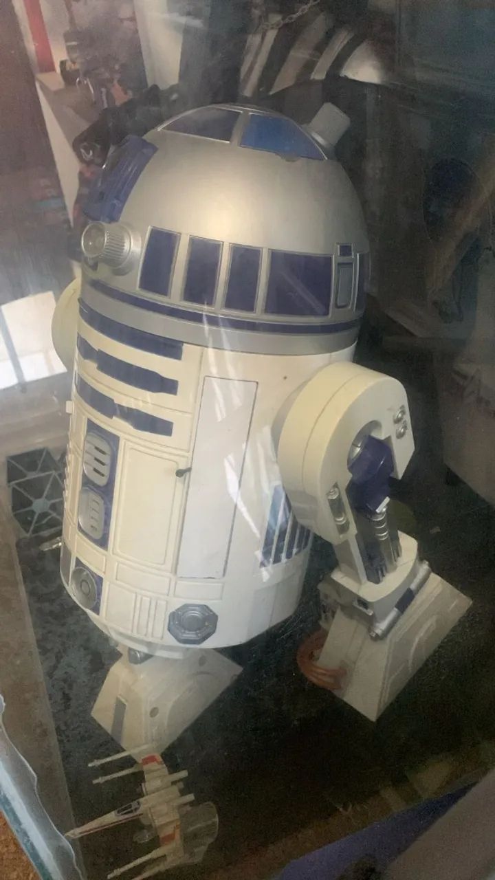 Robô - Star Wars / R2/d2 - Hasbro / 2002 - Funciona comando de voz - No estado. - Foto 2