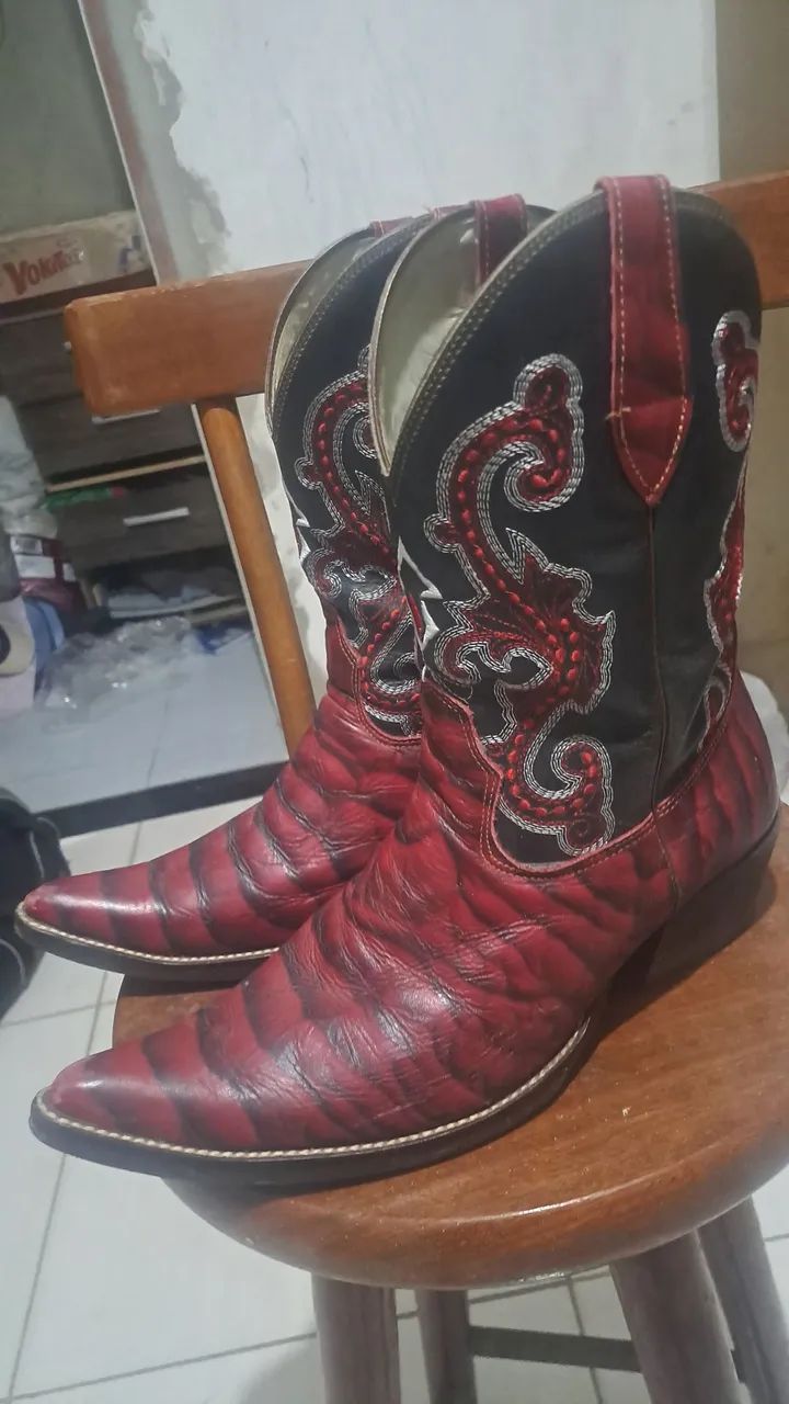 Bota em couro legítimo  - Foto 2
