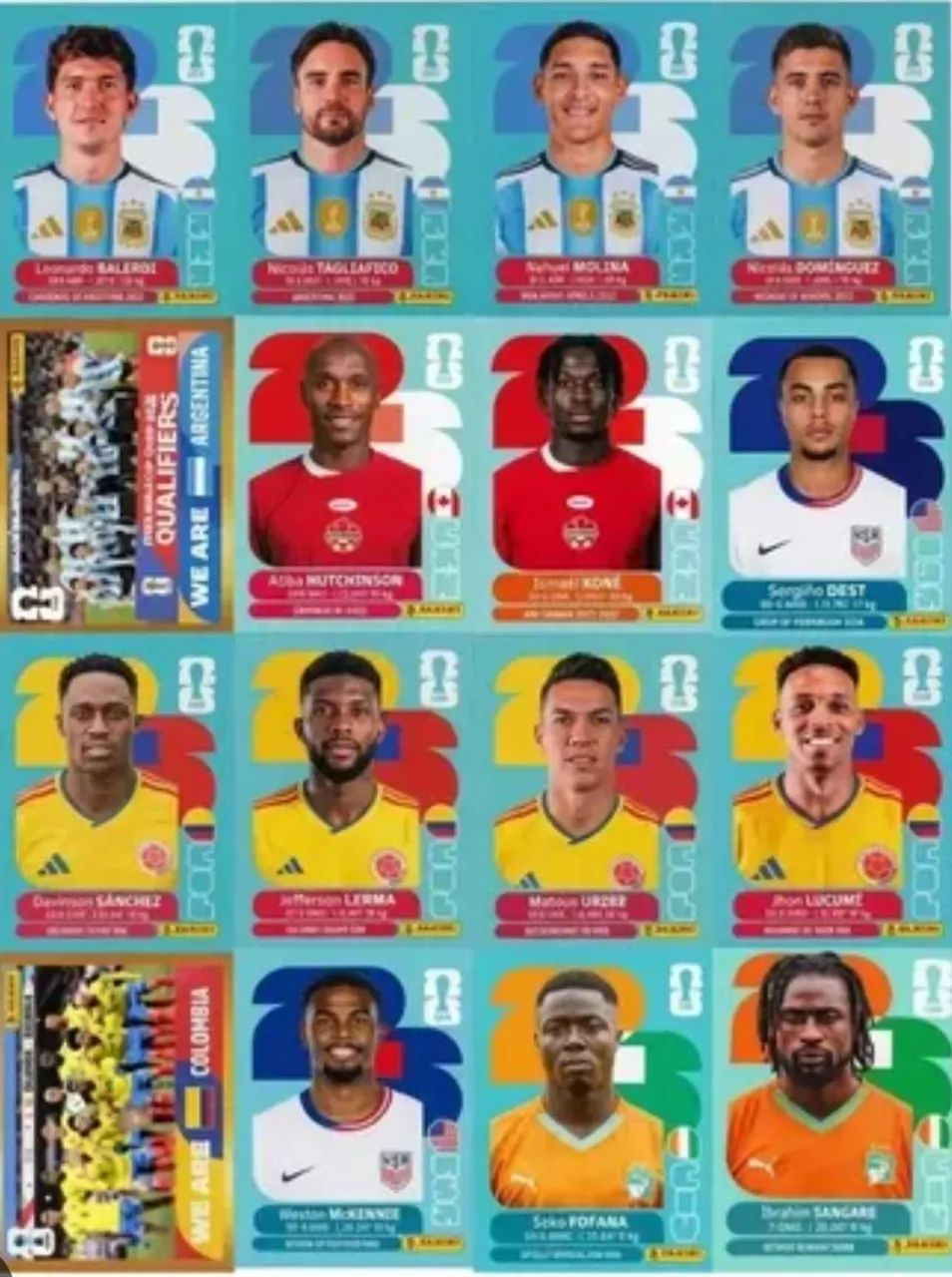 Vendo 7  Figurinhas Copa 2026 sem repetição 