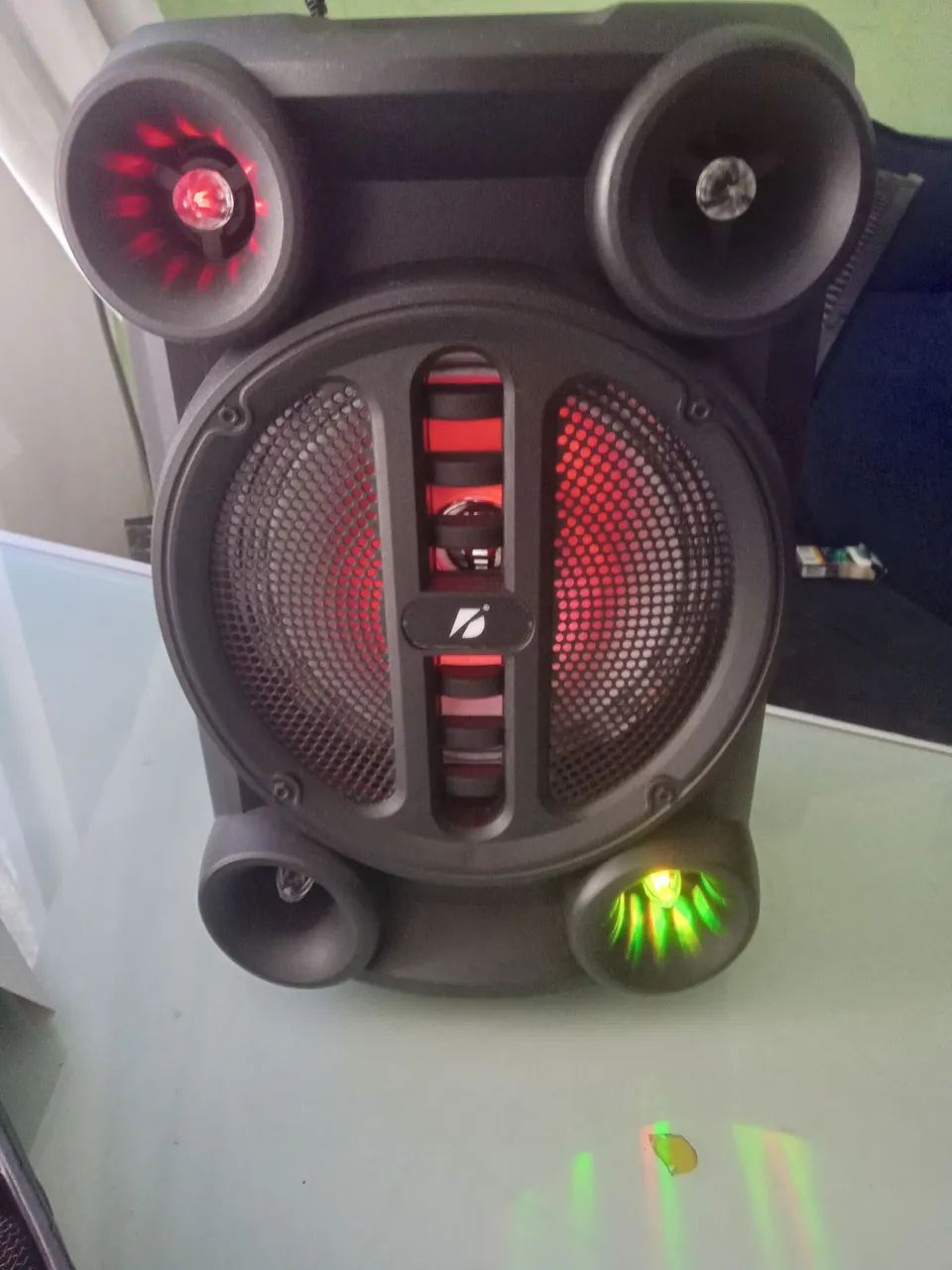 Caixa de Som Kts grande com 2 microfones - Foto 3