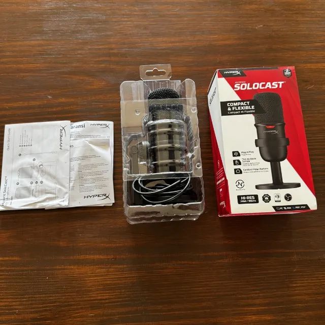 Microfone Hyperx Solocast Preto USB - Foto 4