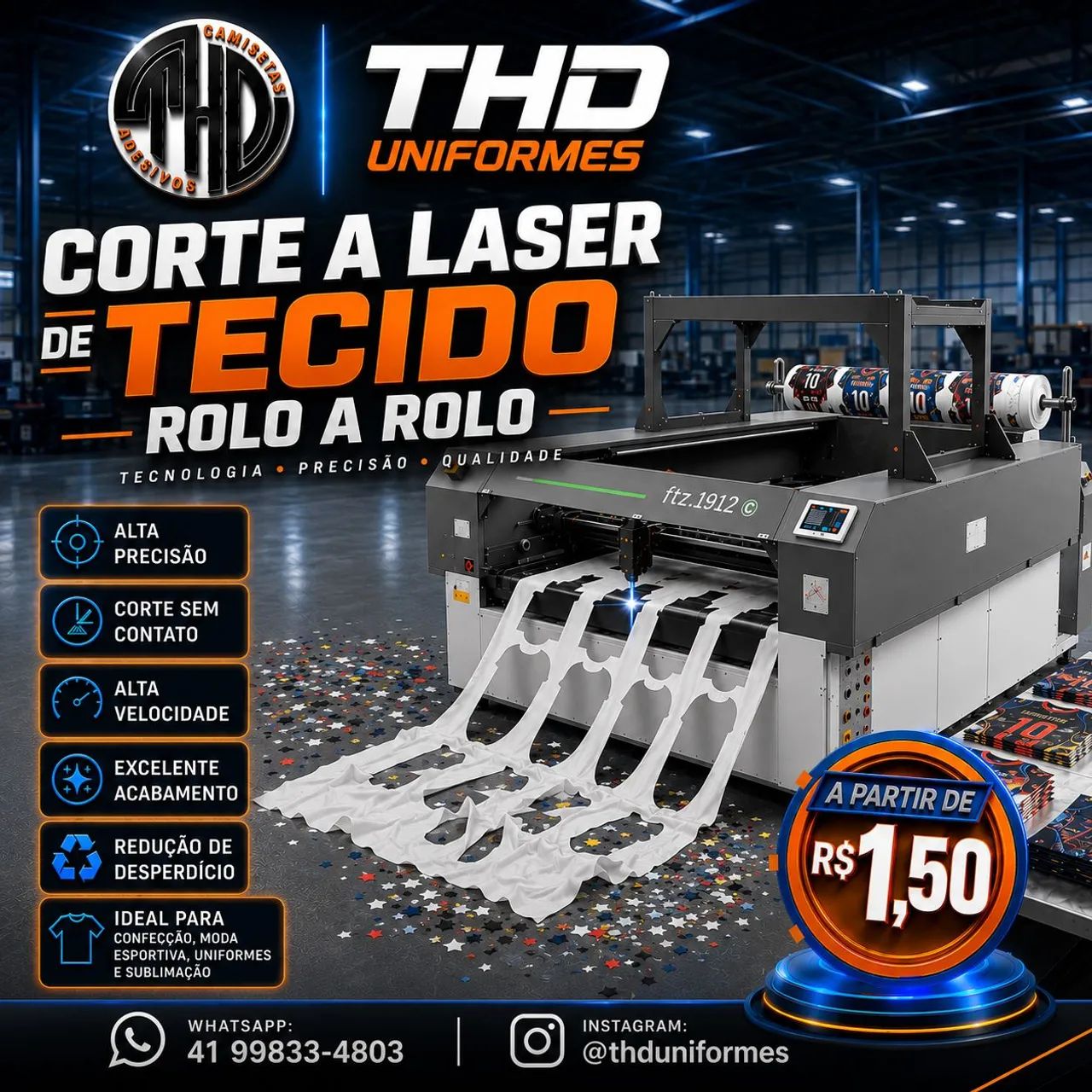 Serviço de Corte a Laser para sua empresa de Uniformes