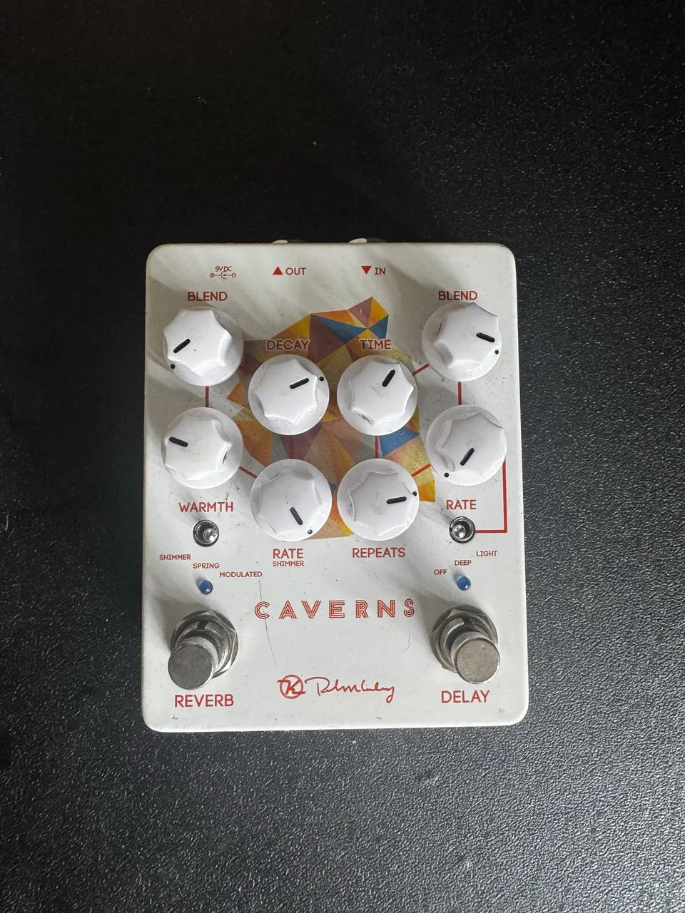 Pedal Delay e Reverb Keeley Caverns