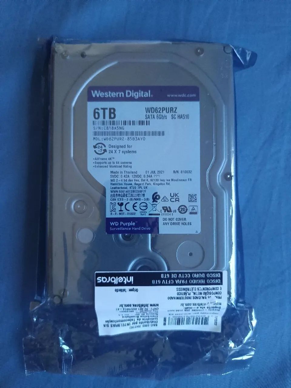 HD 6TB purple WD - Armazenamento - Jardim Pancera, Toledo