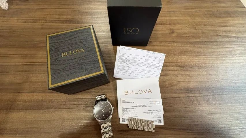 Relógio Bulova Classic 96B261 Grafite Original - Foto 2