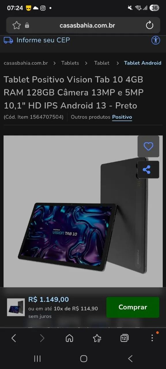 Tablet Positivo Vision 10 - Foto 2