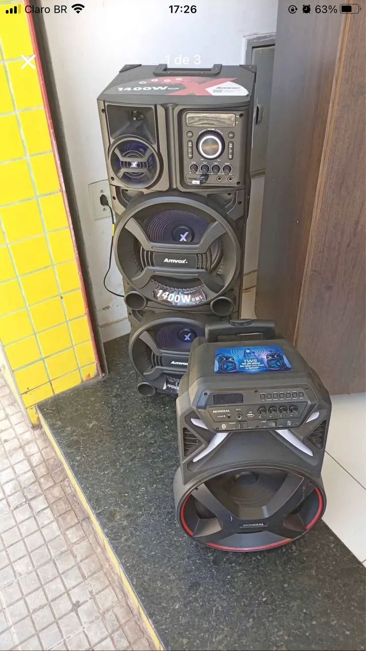 Caixas de som em oferta exclusiva, pra sair rápido, dividimos no cartão e no boleto!