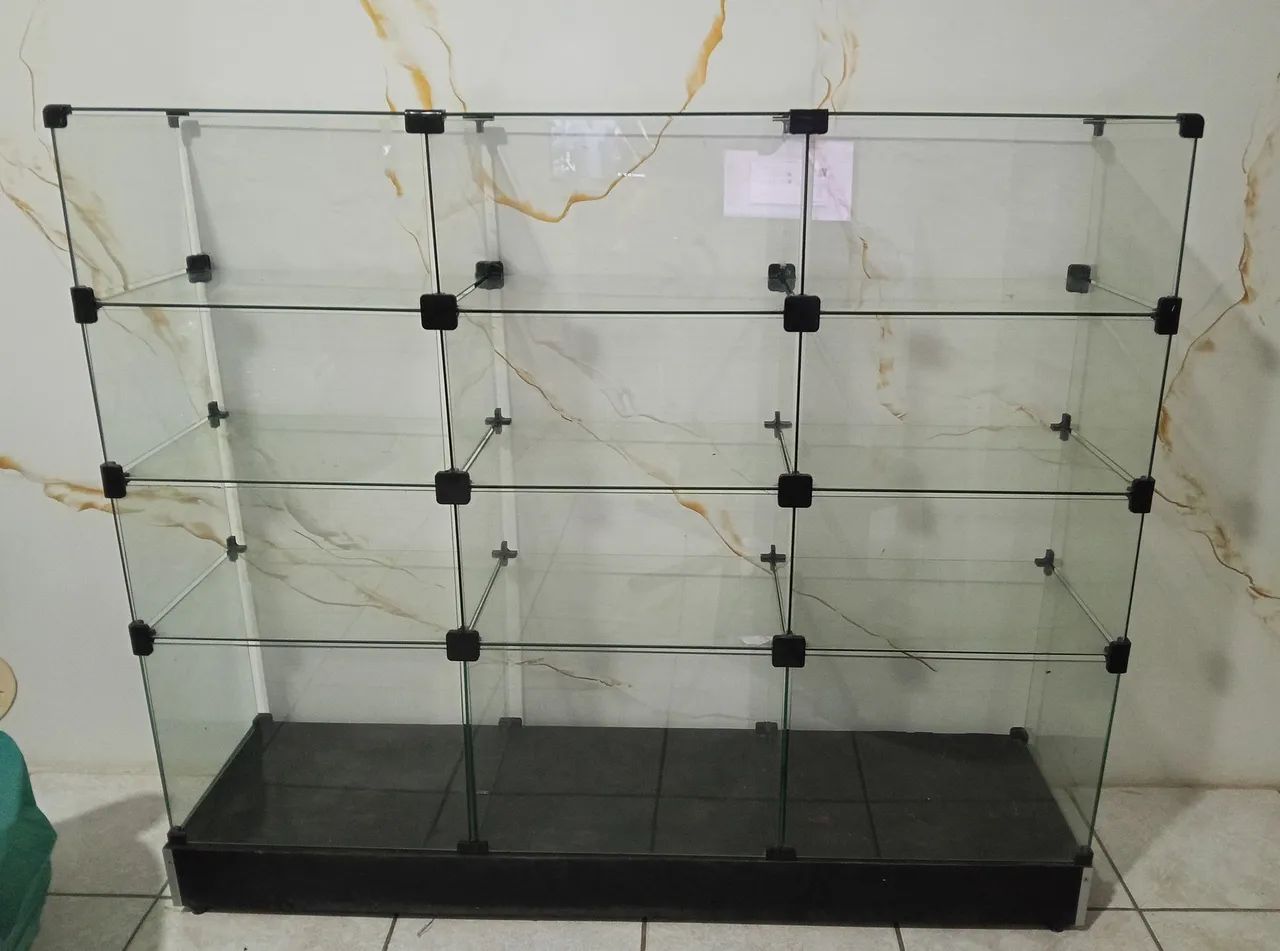 Vitrine de vidro 