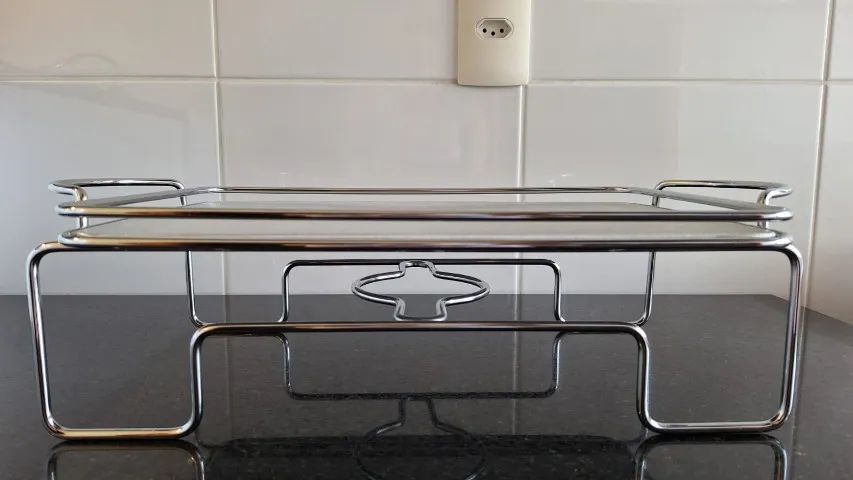 Rechaud retangular de inox - Foto 2