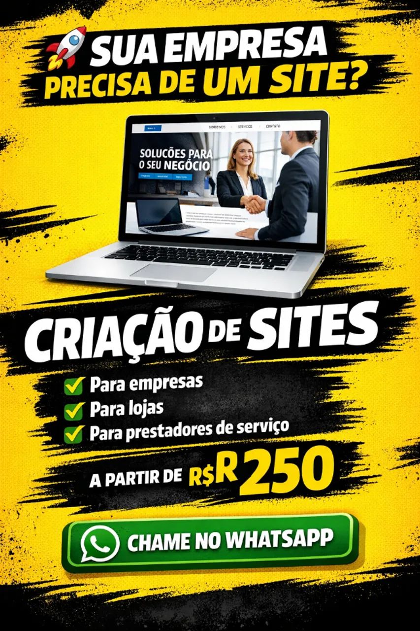 ? Site Profissional para sua Empresa | Apareça no Google | A partir de R$250