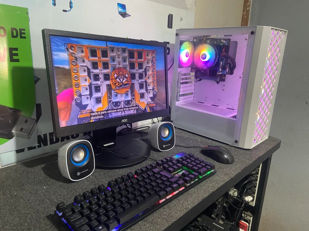 Pc gamer branco 