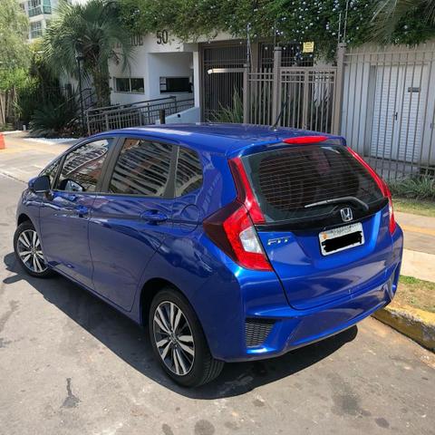 Honda fit ex cvt 2015 automático azul - Foto 3