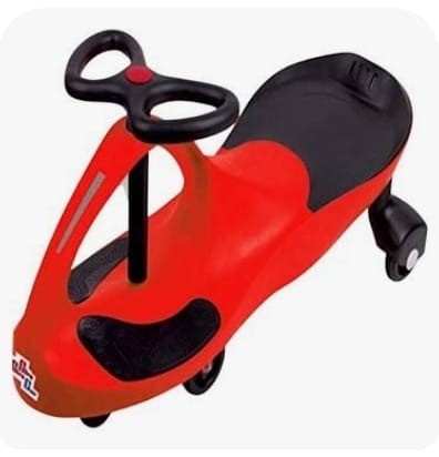 Carrinho Infantil Rolimã Vermelho Giro Car Volante Drift