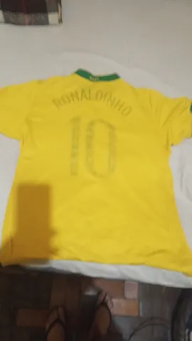 Camisa Brasil – Ronaldinho Gaúcho – Azul – Temporada 2008 – Autografada Por  Todo Elenco – Play For a Cause