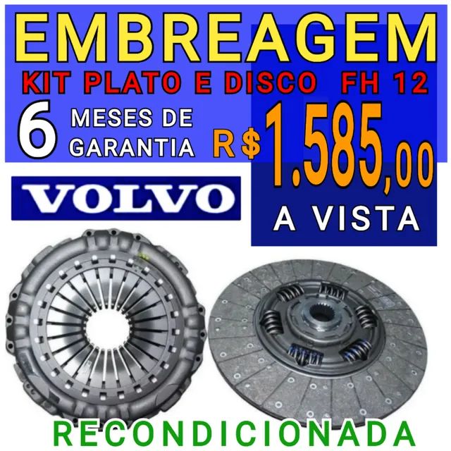 EMBREAGEM KIT PLATO E DISCO DO CAMINHÃO VOLVO FH12 
