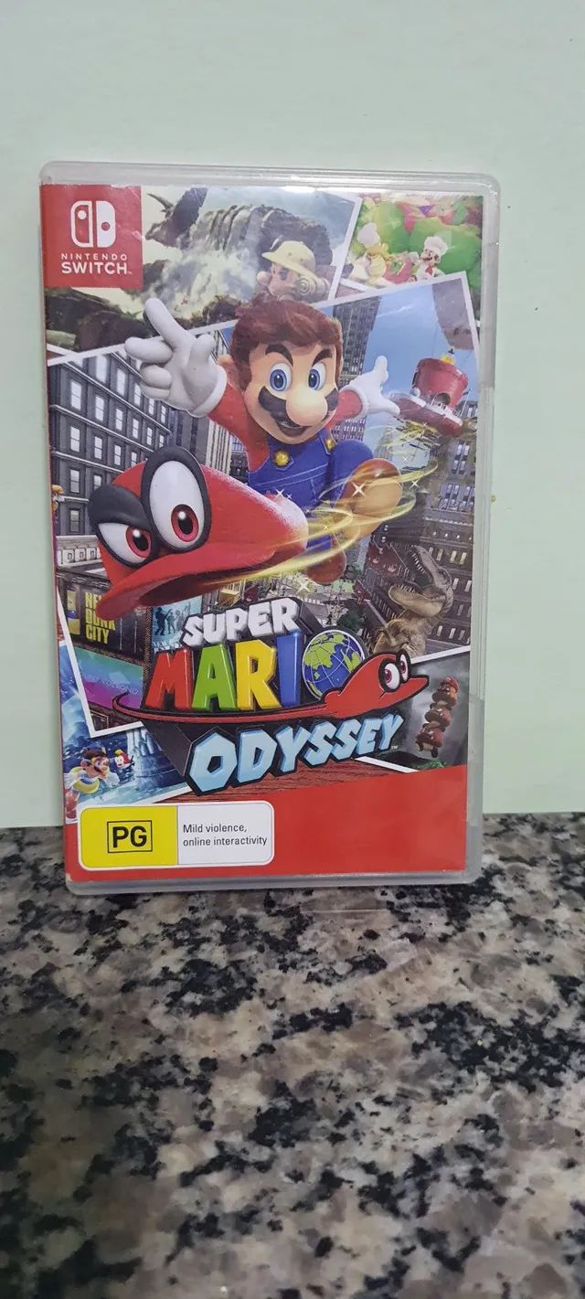 Jogo Super Mario Odyssey Nintendo Switch Mídia Física Original (leia)