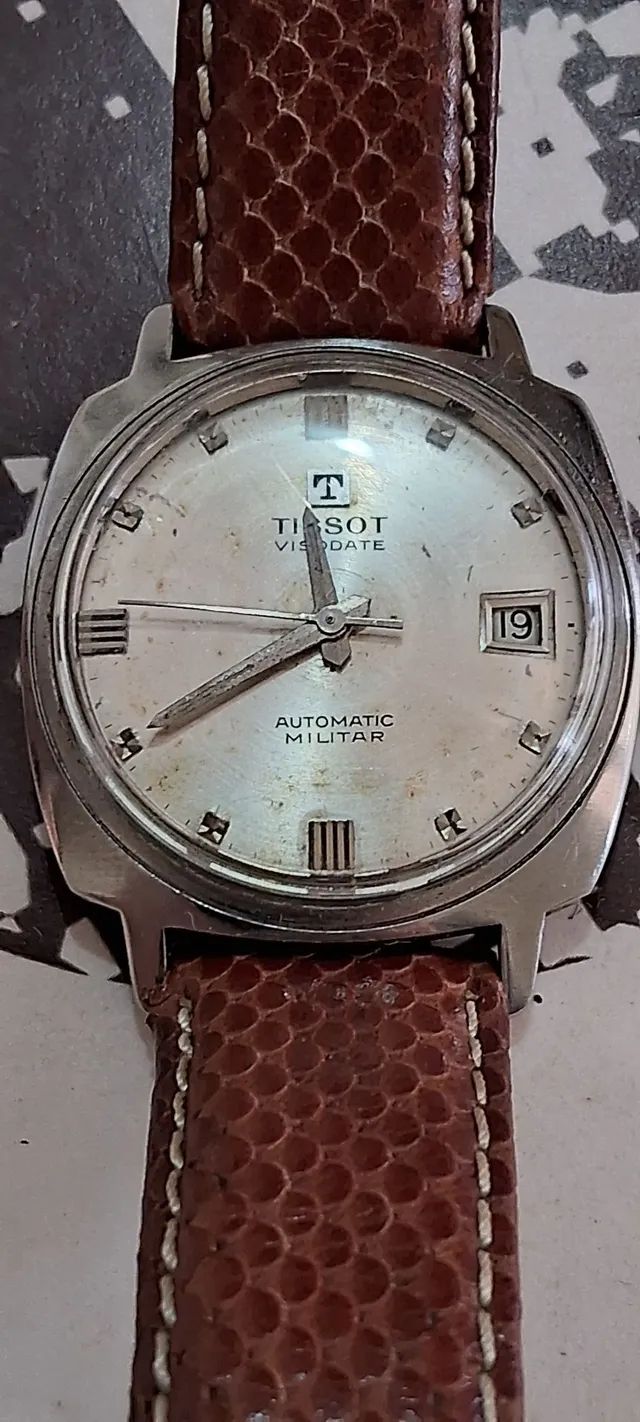 Raro relogio Tissot militar automatico Antiguidades Cidade