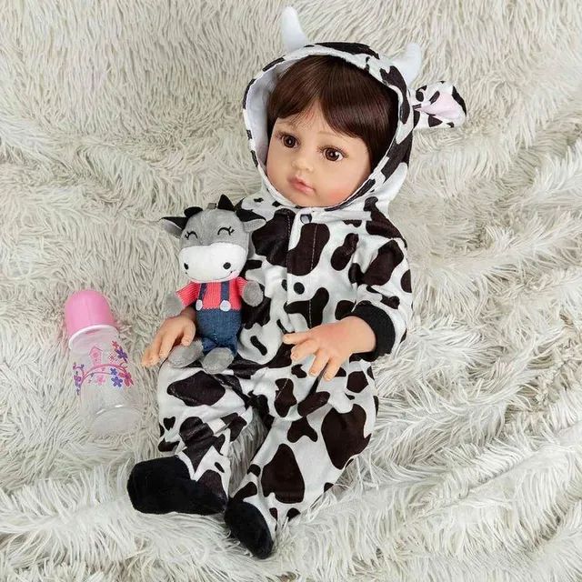 Brastoy Bebê Reborn Boneca Menina Silicone Original Girafinha Olhos  Castanhos 48cm : : Brinquedos e Jogos
