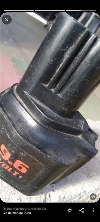 Bateria parafusadeira Skill 9,6 Volt funciona  - Foto 4