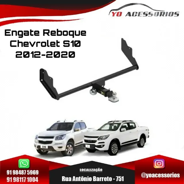 Engate Chevrolet S10 2012 até 2020 Reboque