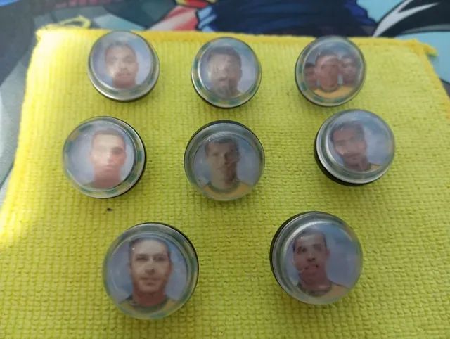 Lote com 8 futgudes da coca cola 