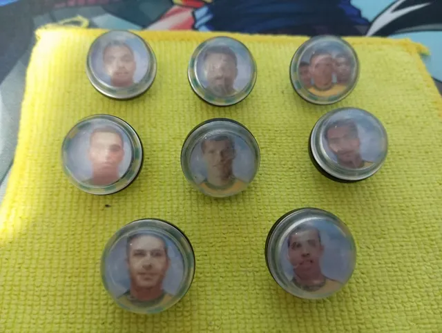 Lote com 8 futgudes da coca cola