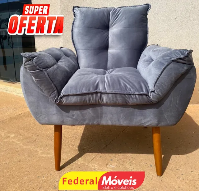 Poltrona Acolchoada Linda em Oferta - Consulte Cores Disponíveis