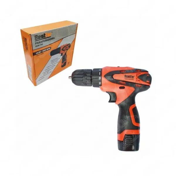 Parafusadeira 16,8v c/1 bateria e carregador ( Bestfer ) - Foto 2