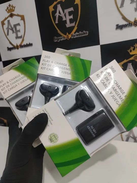 carregador+bateria xbox  - Foto 2