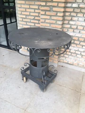 Mesa de ferro, original, design loft industrial, reforçada