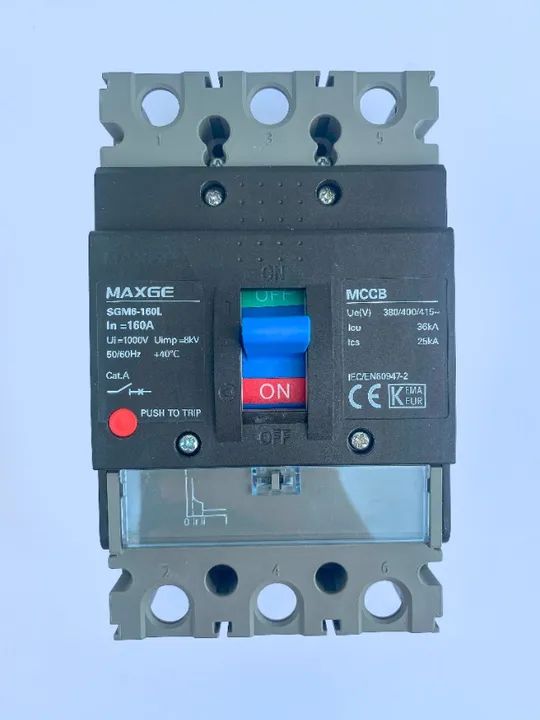 Disjuntor Caixa Moldada 160A / 36kA / 3P - Maxge