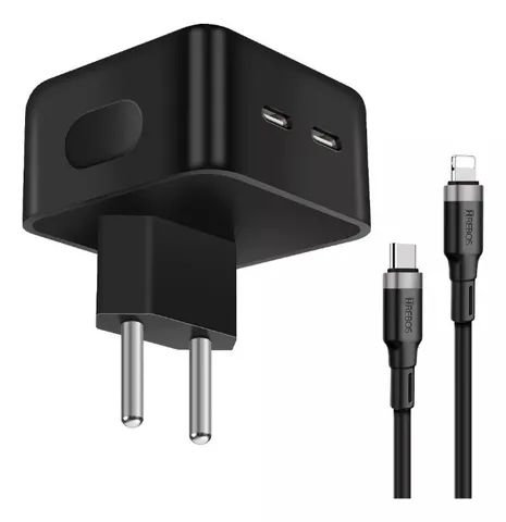Fonte Turbo 40w Duplo Usb C + Cabo Para iPhone 11 12 13 14 - Foto 2