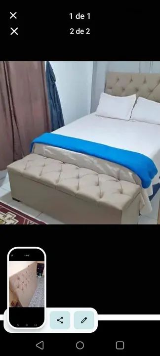 Cama box casal cabeceira casal  - Foto 4