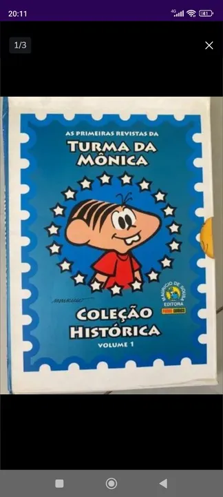 TURMA DA MÔNICA COLEÇÃO HISTÓRICA NÚMERO 1
