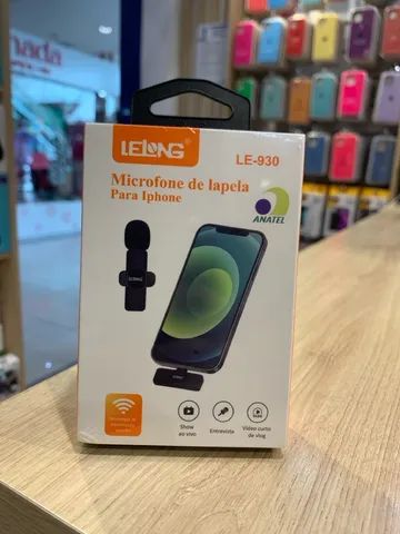 Microfone de Lapela Lelong Iphone - Novo Lacrado - Loja Fisica  