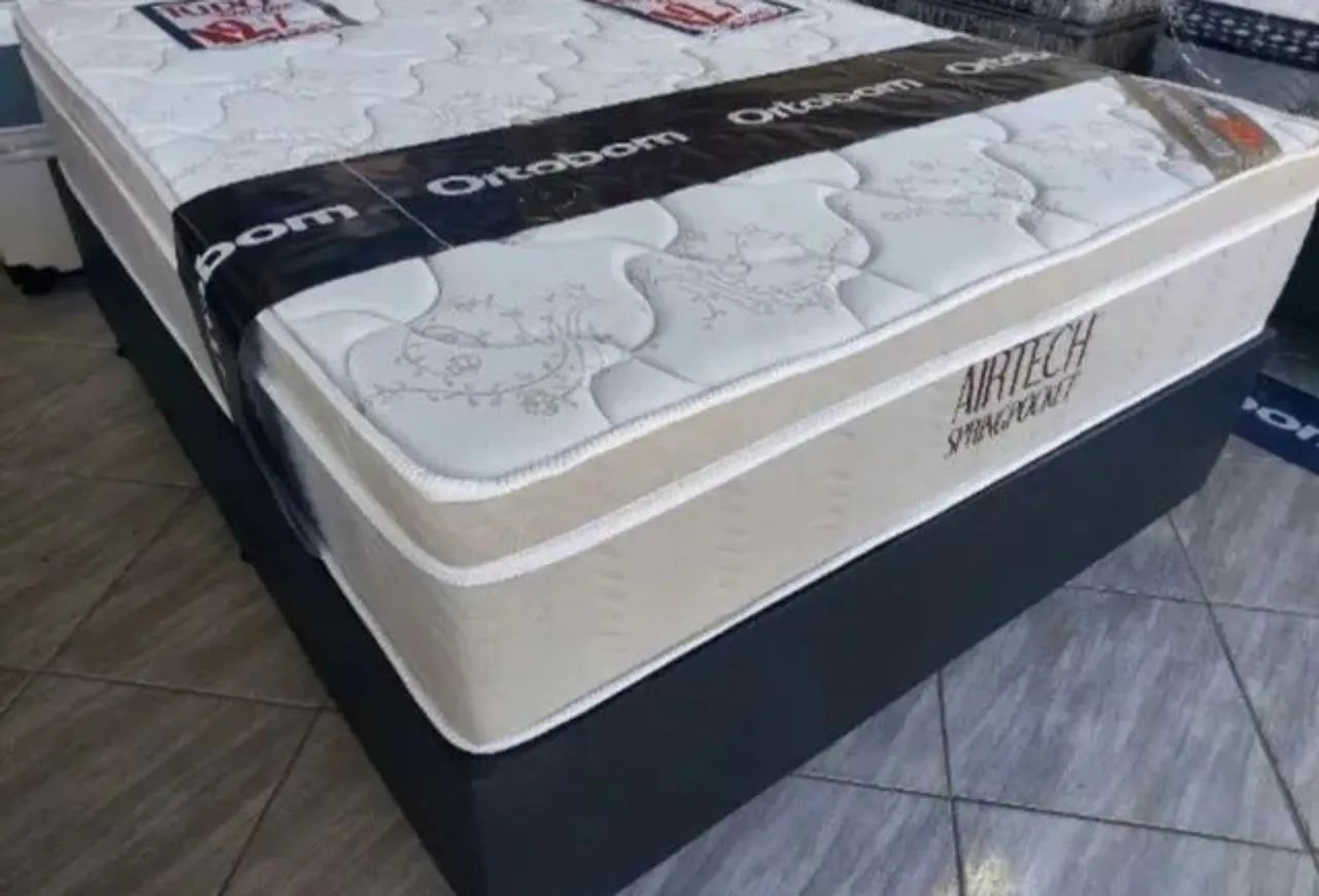 Cama box casal molas ensacadas ortobom( prontoentrega)