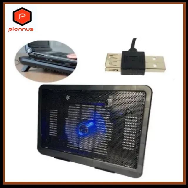 Suporte Notebook até 17pol com Cooler Base Com Ventilação Apoio Mesa Usb z453 - Foto 2