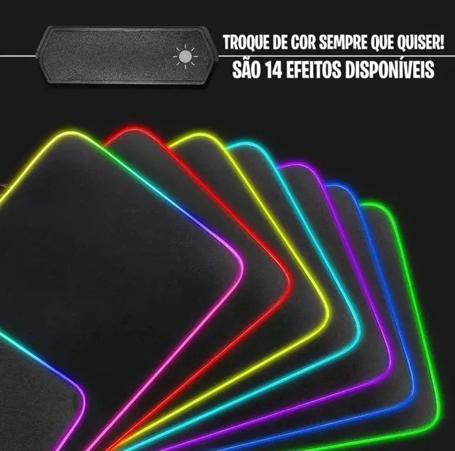 Mouse ped , RGB  TAMANHO 80X30  - Foto 5