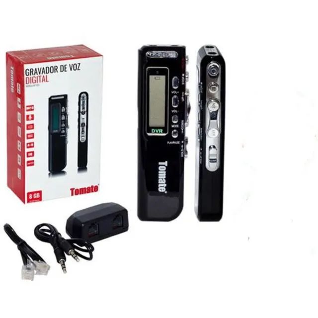 Gravador De Voz Tomate Digital 8Gb Mt-556 Duracell Loja Coimbra Computadores Entregamos - Foto 2