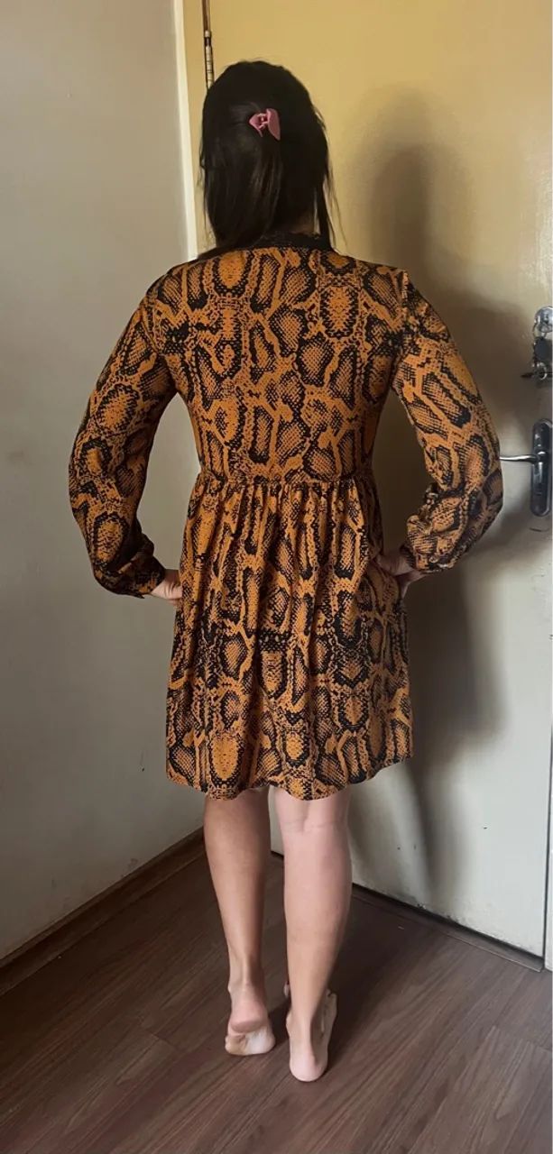 Vestido animal print elegante