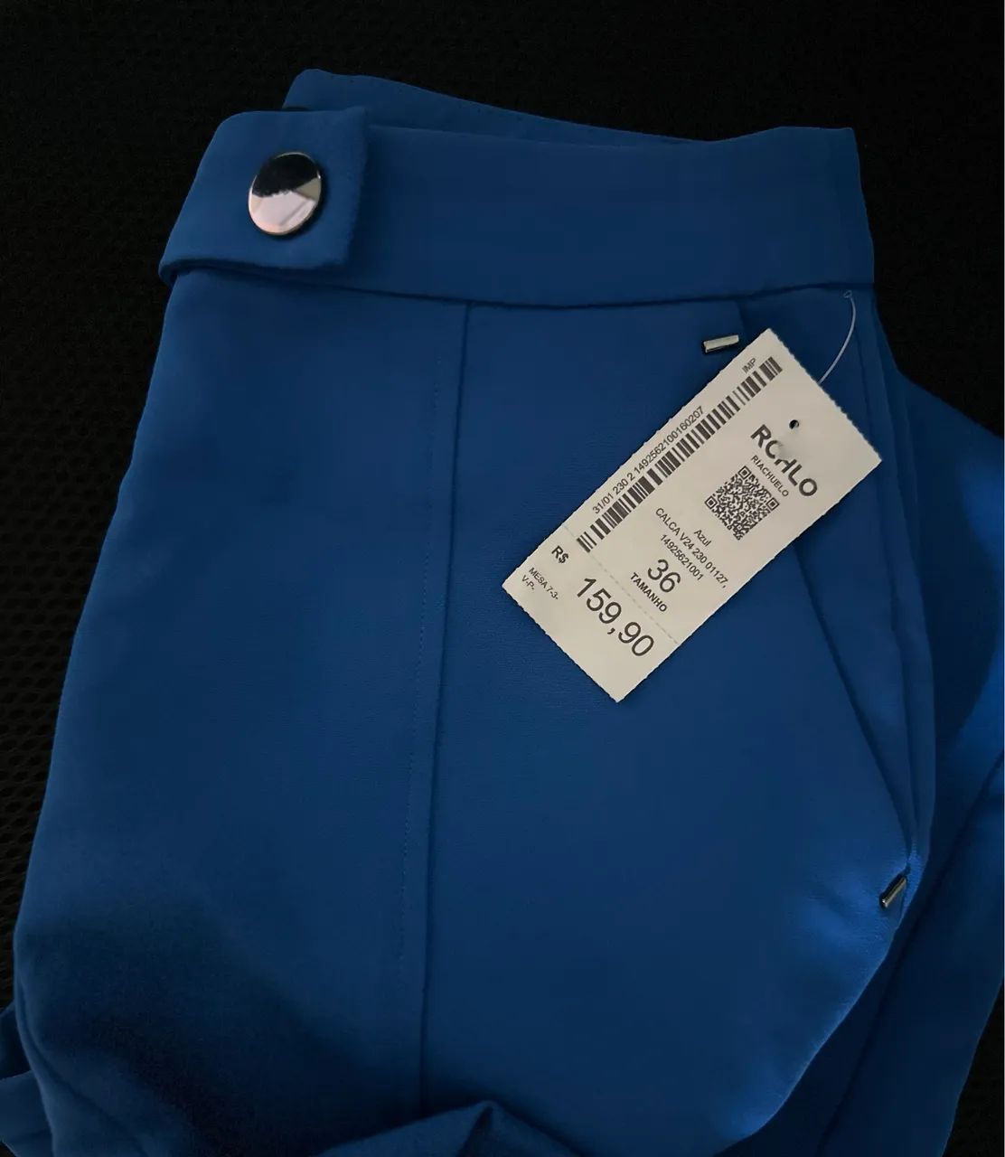 Calça alfaiataria azul - Foto 4