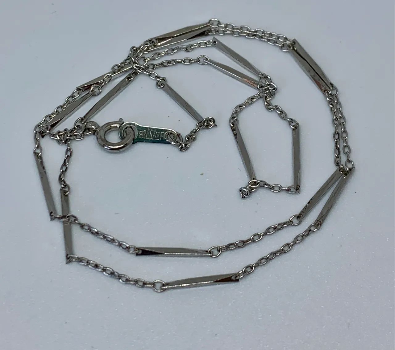 colar de prata com 50cm - Foto 2