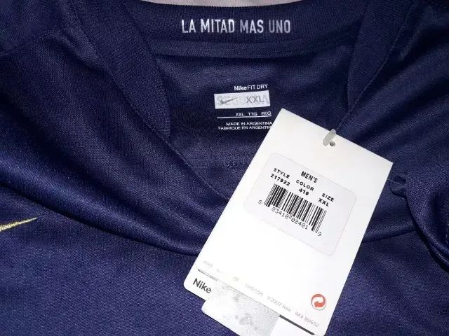 Camisa Boca Juniors 2007 Versão Torcedor Etiqueta Xxl 2gg Azul-marinho Riquelme Maradona - Foto 4