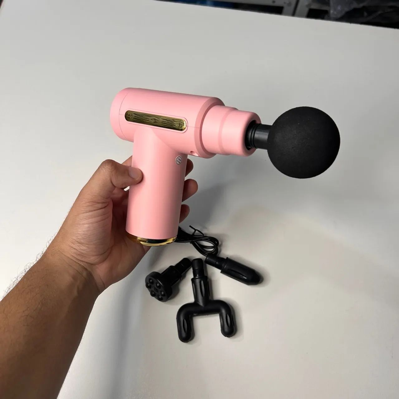 Massageador Muscular Portátil Rosa - Foto 2
