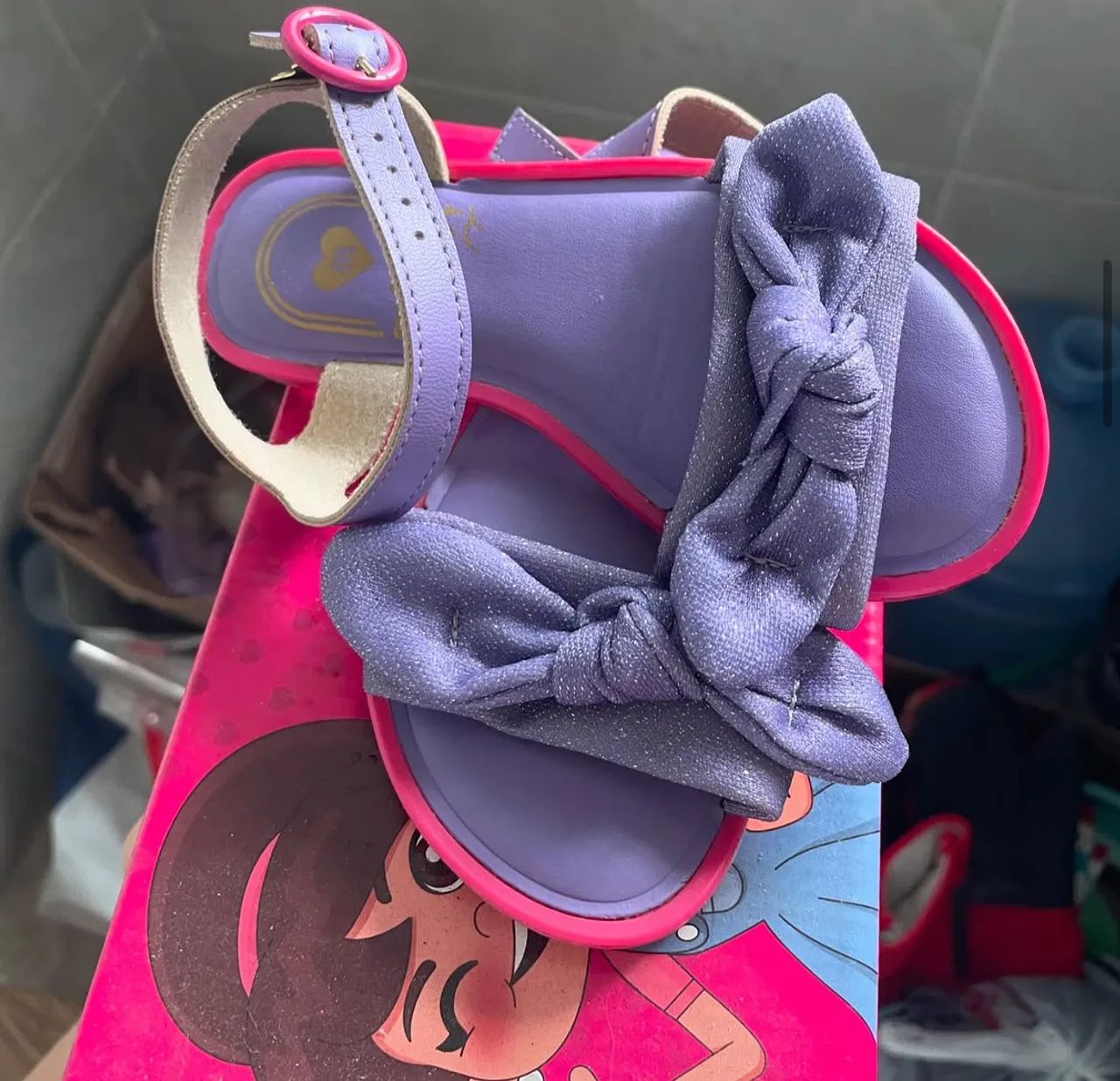 Sandália molekinha roxa n25