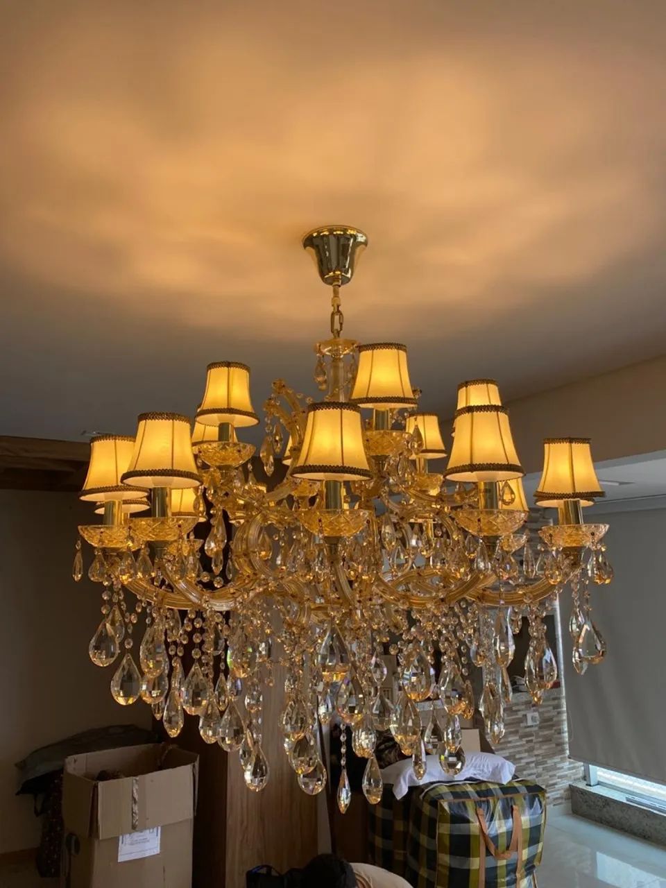 Lustre de Cristal Luxuoso