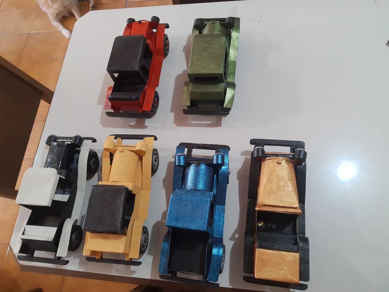 Miniaturas carros antigos 28cm 06 unidades - Foto 4