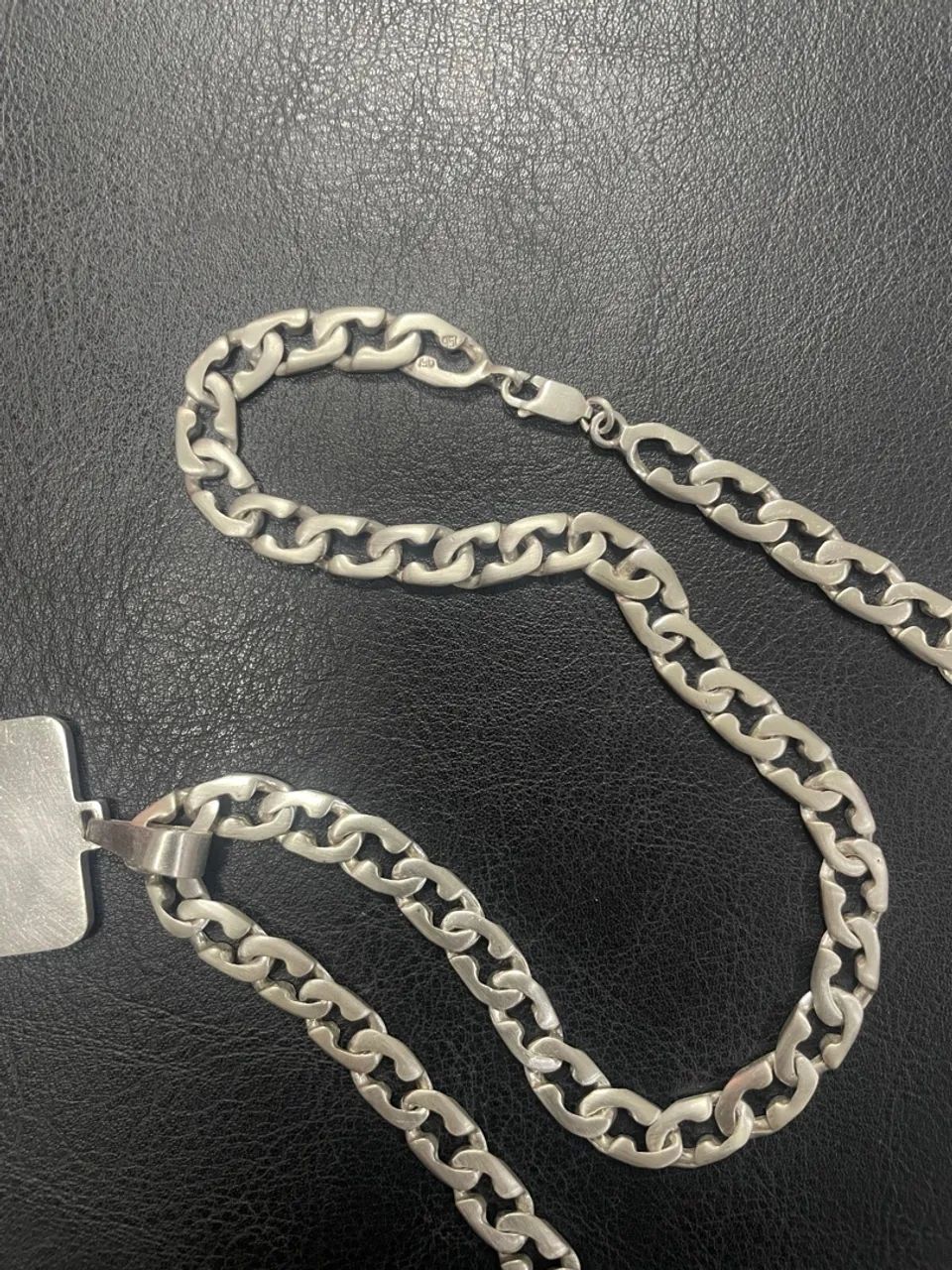 Cordão de prata com pingente letra K - Foto 5